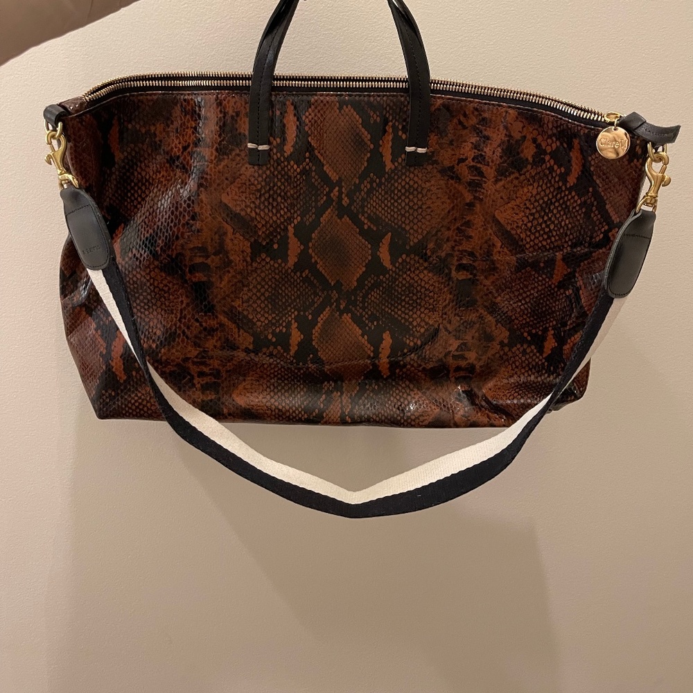 Clare V. Snake Tote